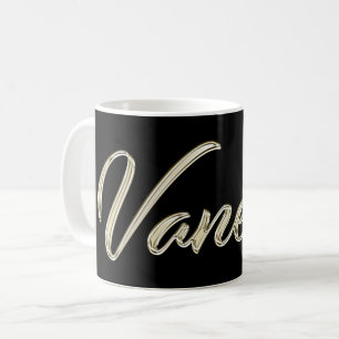 Vanessa white gold Handwriting Tasse Kaffeetasse