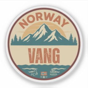 Vang, Norwegen Norwegen Aufkleber