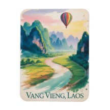 Vang Vieng Laos Heißluftballon Reise