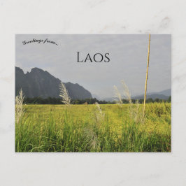 Vang Vieng Laos Postkarte