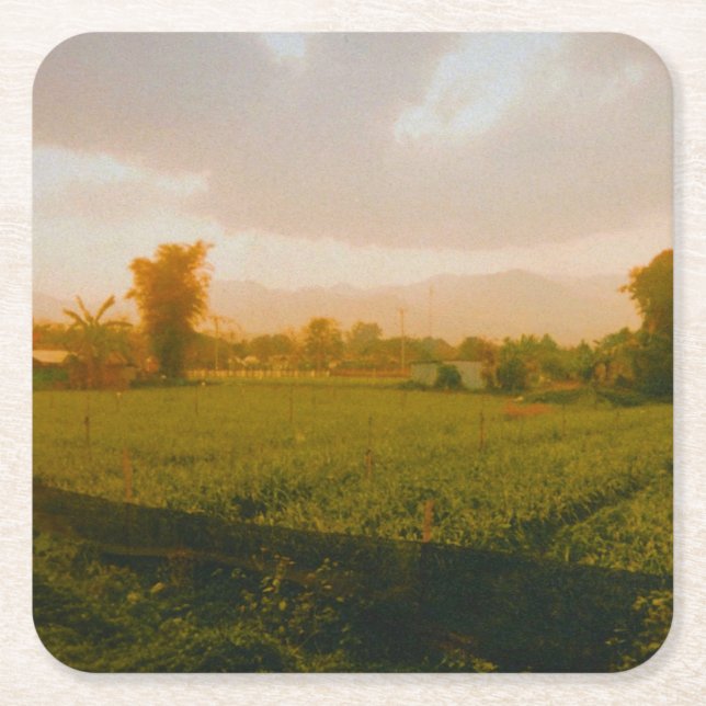 Vang Vieng - Laos  Rechteckiger Pappuntersetzer (Vorderseite)