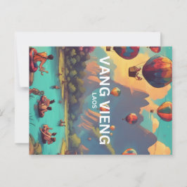 Vang Vieng Postcard Postkarte