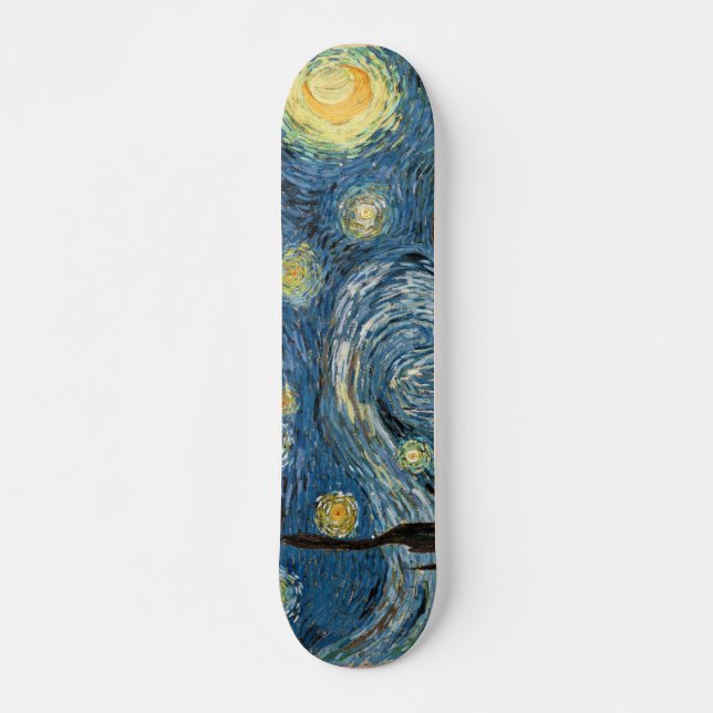 Vangogh Starry Night Skateboard Oldschool (Devant)