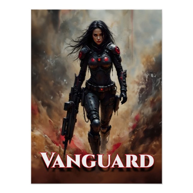 Vanguard – Futuristische Kriegerin Poster (Vorderseite)