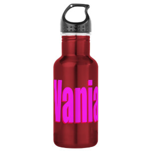 Vania Girls Name Logo, Edelstahlflasche