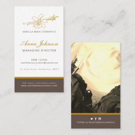 Vanilla Beauty Health Company Foto Custom Visitenkarte