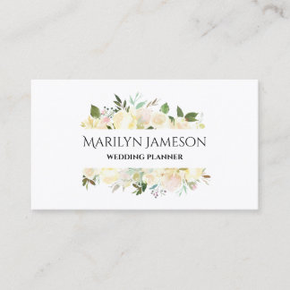 Vanilla Blossoms Hochzeitsplaner Visitenkarte