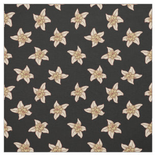 Vanilla Blume Muster Stoff