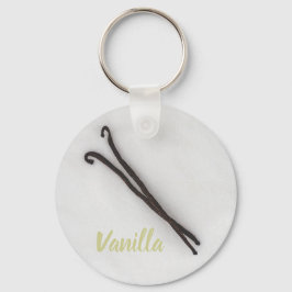 Vanilla-Bohne mit Zucker Schlüsselanhänger