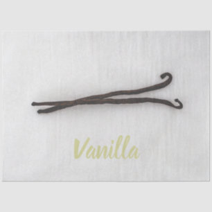 Vanilla-Bohne mit Zucker Seidenpapier