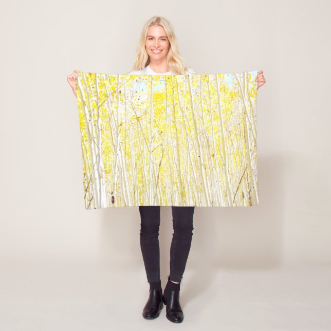 Vanilla Cake Aspen Trees Fleecedecke (Beispiel)