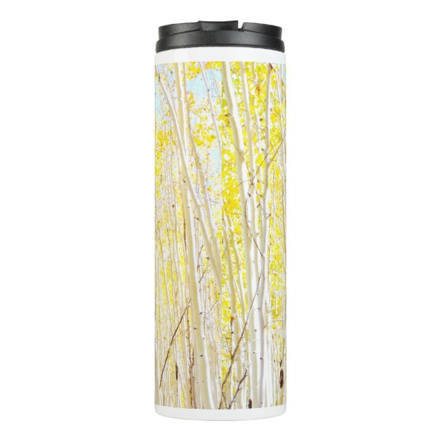 Vanilla Cake Aspen Trees Thermosbecher (Rückseite)
