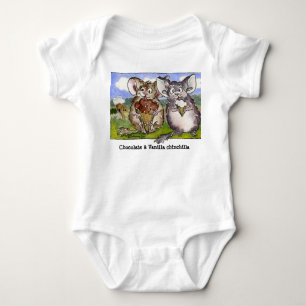 Vanilla Chinchilla Cartoon Funny Baby Baby Strampler