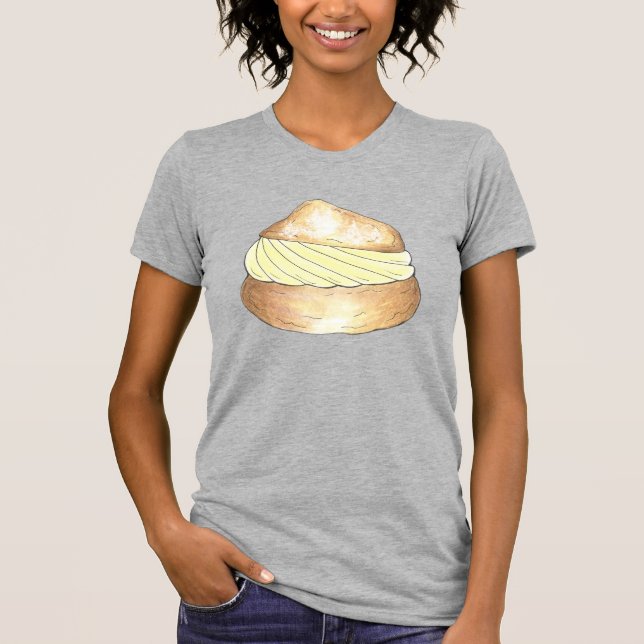 Vanilla Cream Puff Puffs Creampuff Feinschmecker T T-Shirt (Vorderseite)