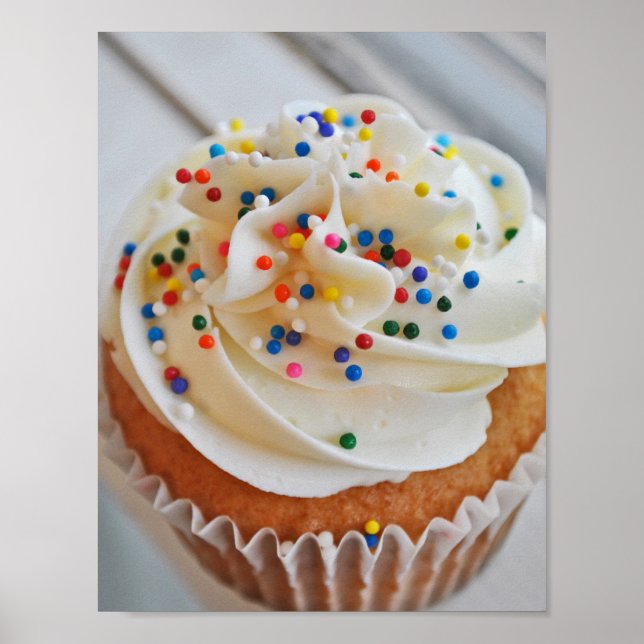 Vanilla Cupcake Fotografie l Print Poster (Vorne)