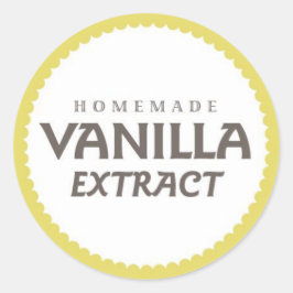 Vanilla Extract Label Runder Aufkleber