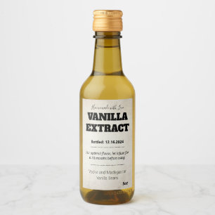 Vanilla Extract Modern Label Sticker ASOv1trbkss Weinetikett