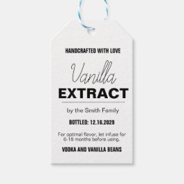 Vanilla Extract Modern Label Sticker VLL1rt Geschenkanhänger