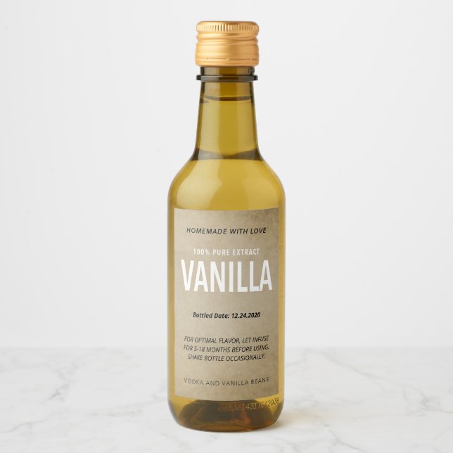Vanilla Extract VE006_04wnt Formulierung anpassen Weinetikett (Vorderseite)
