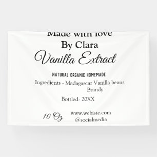 Vanilla Extrakt hausgemacht Zutaten Gewicht de Banner