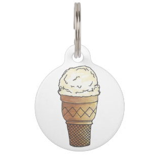 Vanilla Ice Cream Cone Scoop Dessert Feinschmecker Tiernamensmarke