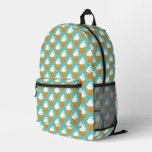 Vanilla Ice Creme Cone Muster Bedruckter Rucksack