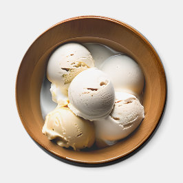 Vanilla Ice Creme Food Magnet