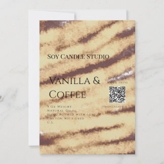 Vanilla Kaffee Soja Kerze hinzufügen QR BusinessEi Einladung