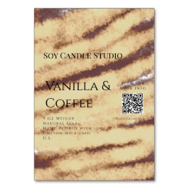 Vanilla Kaffee Soja Kerze hinzufügen QR BusinessEi Tischnummer