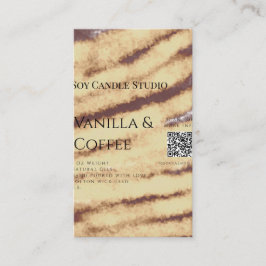 Vanilla Kaffee Soja Kerze hinzufügen QR BusinessEi Visitenkarte