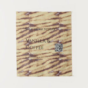 Vanilla Kaffee Soja Kerze hinzufügen QR BusinessEi Wandteppich