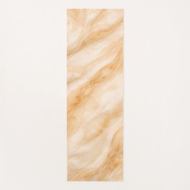 Vanilla Milkshake Marble Texture Yogamatte (Vorderseite)
