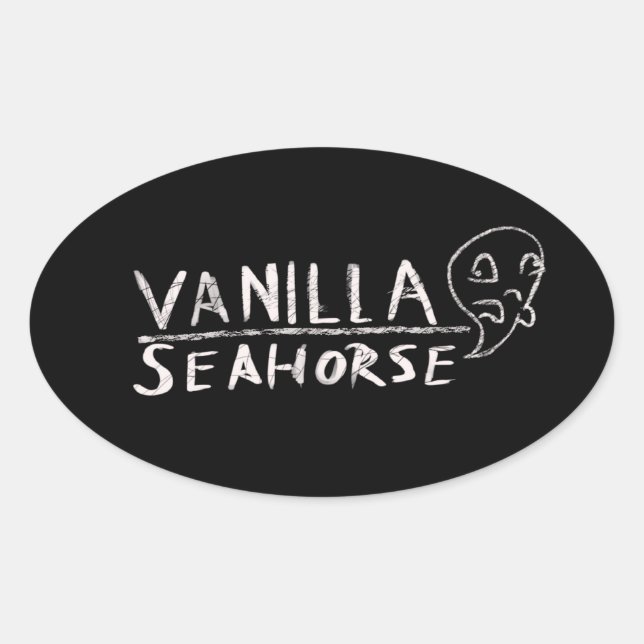 Vanilla Seepferd Sticker (Vorderseite)