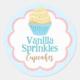 Vanilla Sprinkles Runder Aufkleber