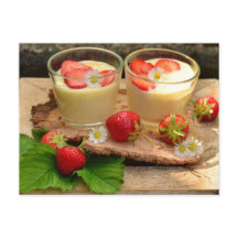 VANILLA STRAWBERRY DESSERT POSTCROSSING