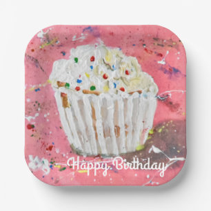 Vanilla Zuckerguss Pappteller
