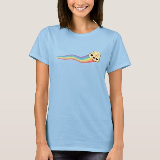 Vanille-Eisportion - Regenbogen-Schweif T-Shirt (Vorderseite)
