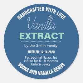 Vanille-Extrakt modernes Etikett Aufkleber VLL1rt