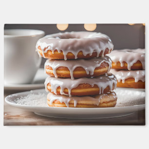 Vanille-Glasur-Donuts-Magnet Magnet