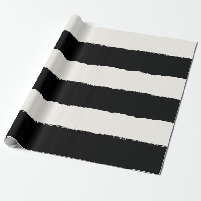 Vanille-u. Schwarz-rauer Geschenkpapier (Ungerollt)