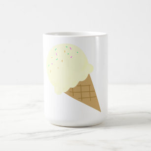 Vanilleeis-Waffelhörnchen Kaffeetasse