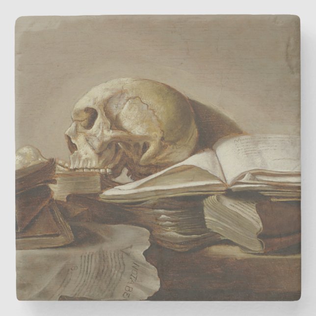 Vanitas 2 steinuntersetzer (Vorderseite)