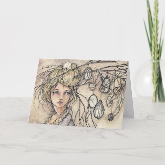 Vanitas Grußkarte Karte (Vorderseite)