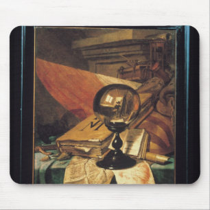 Vanitas mit einem Kristallball Mousepad