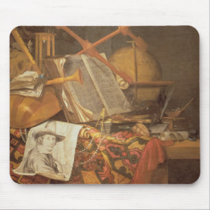 Vanitas (Öl auf Leinwand) Mousepad