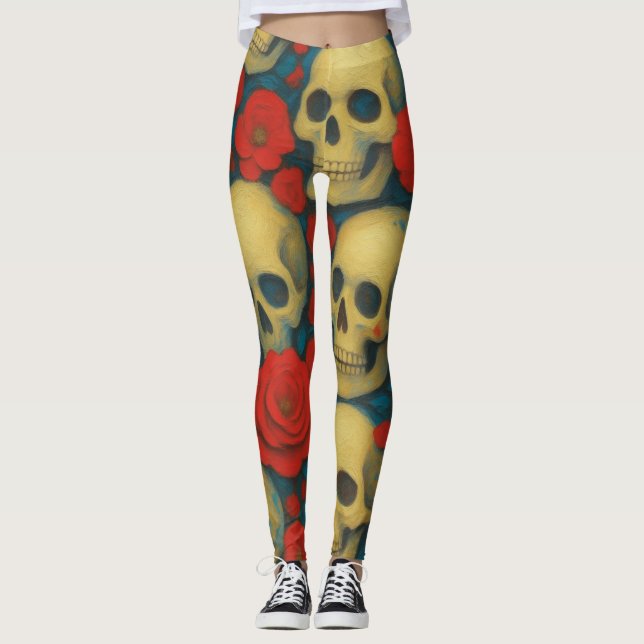 Vanitas & Rosen Leggings (Vorderseite)