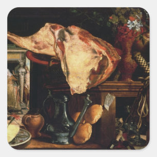 Vanitas still life , 1552 quadratischer aufkleber