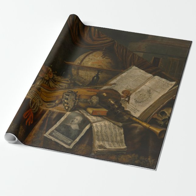Vanitas Still Life 1662 Collier holländische Verpa Geschenkpapier (Ungerollt)