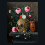 Vanitas Still Life (ca.1665–1670)  Poster<br><div class="desc">Vanitas Still Life (ca.1665–1670) painting by Jan van Kessel</div>