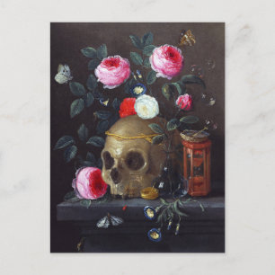 Vanitas Still Life, Jan van Kessel der Ältere Postkarte